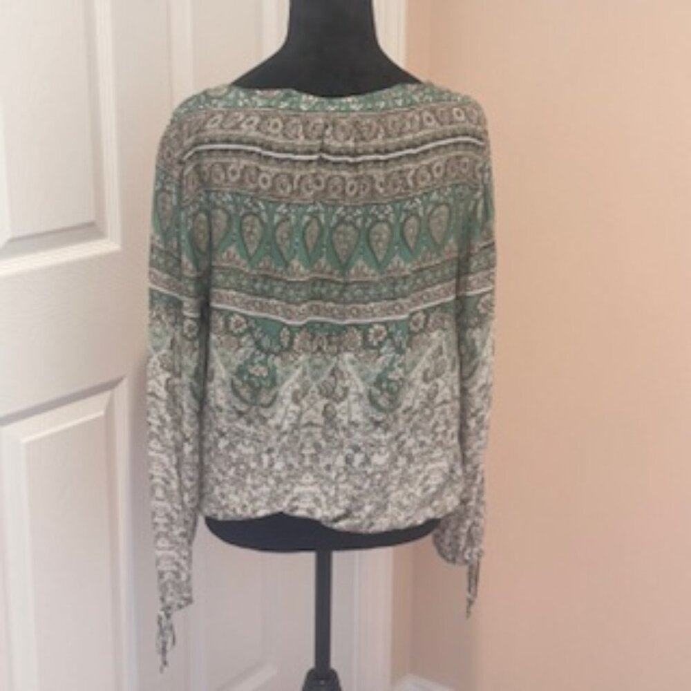 Lucky Brand Boho Blouse Size M - Picture 3 of 3